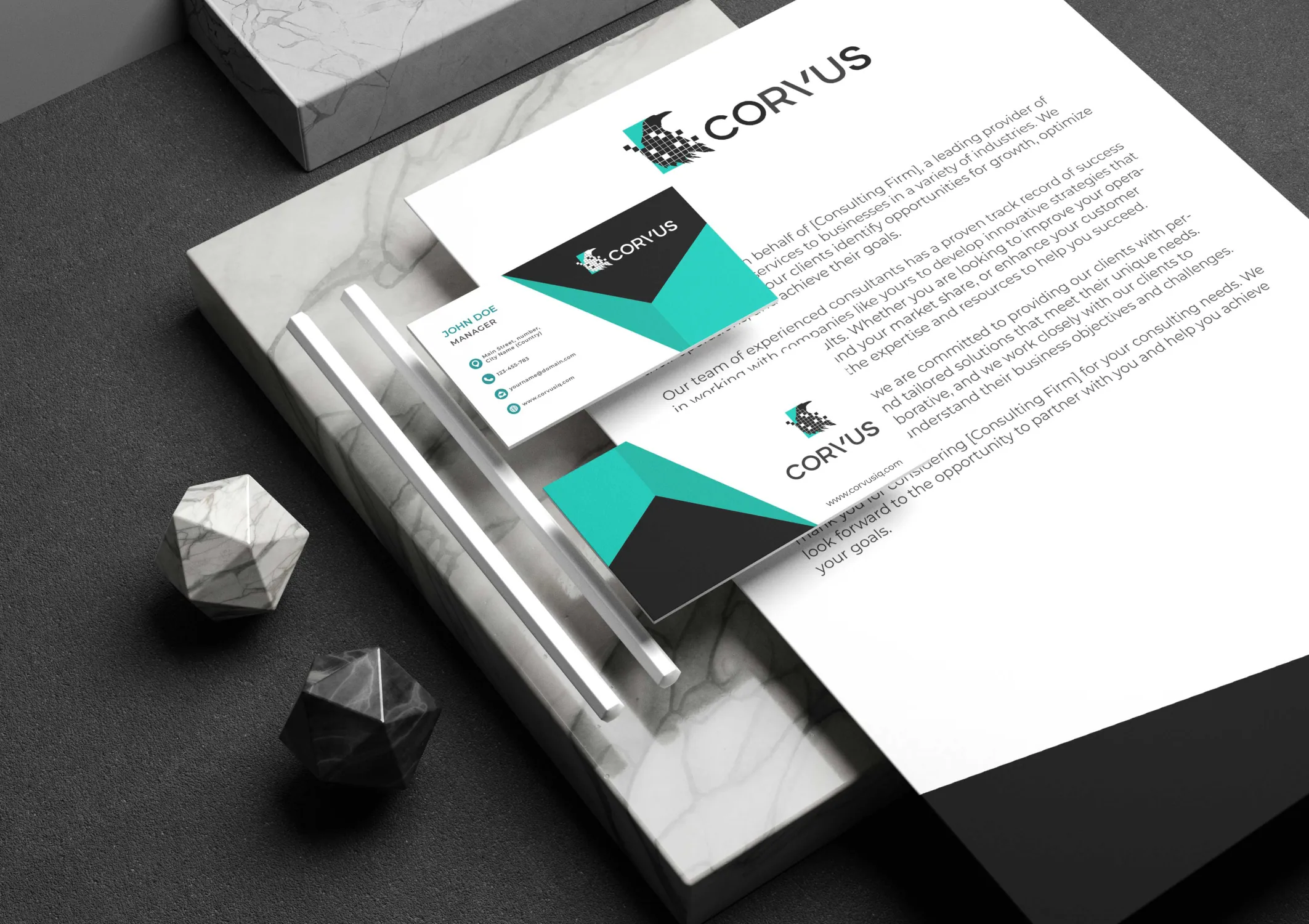 Corvus Property Intelligence brand identity